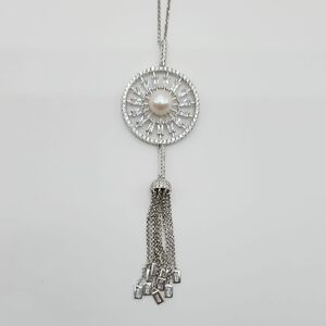 apm Monaci Long Pearl Necklace (New)